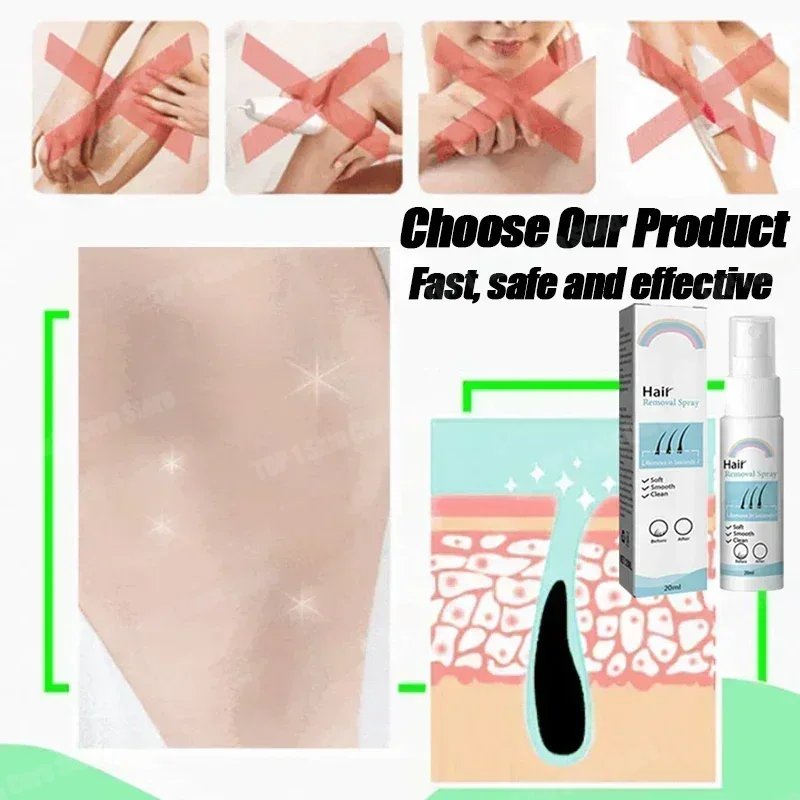 Hair Removal Spray Powerful Ha - Hair Care Korean Products 评论和价格
