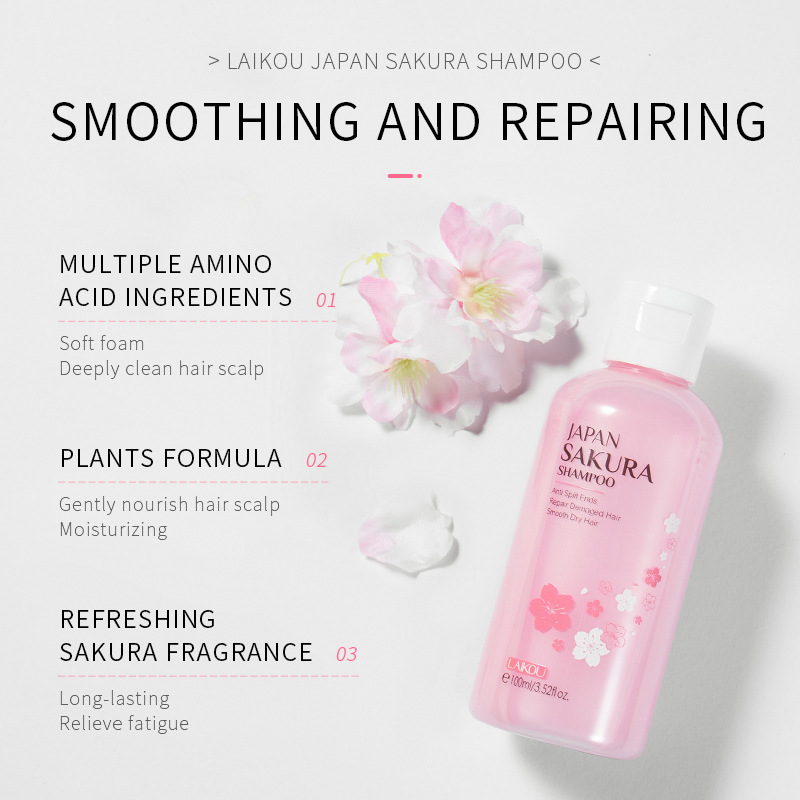 LAIKOU Japan Sakura  Shampoo R - Hair Care Korean Products 评论和价格